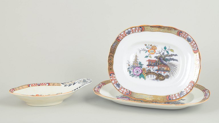Rörstrand Japan series, set consisting of two serving dishes and one bowl.
