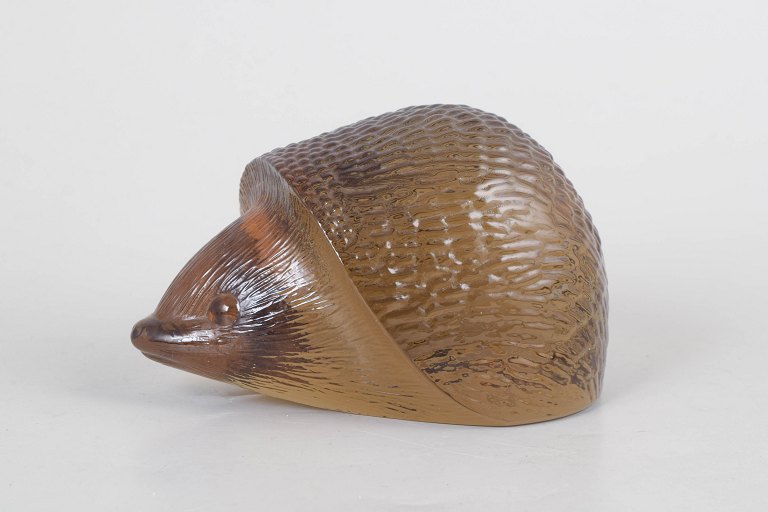 Paul Hoff for Kosta Boda/WMF, hedgehog glass figurine.