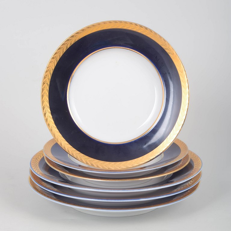 Lomonosov, set of six plates.