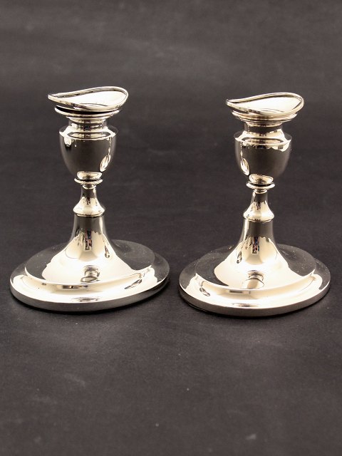 A pair of 830 silver candlesticks