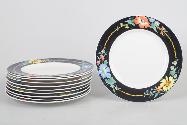 Villeroy & Boch "Xenia", set of ten lunch plates.