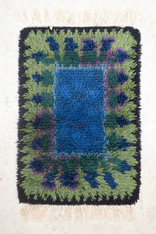 Swedish handwoven rya carpet.