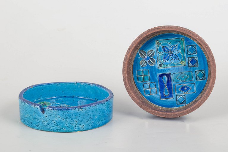 Aldo Londi for Bitossi, two dishes.