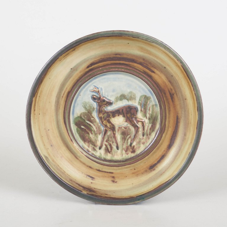 Knud Kyhn for Royal Copenhagen, stoneware dish.