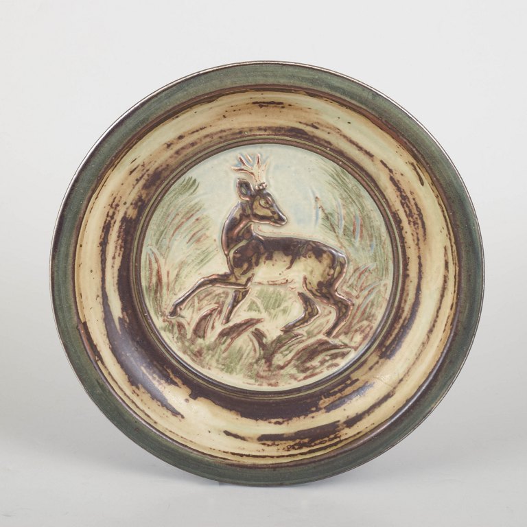 Knud Kyhn for Royal Copenhagen, stoneware dish.