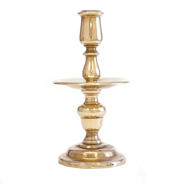 Large Dutch brass candlestick circa 1660–1690. Height: 25cm