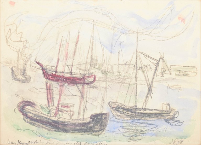 Jens Søndergaard, ships at sea.