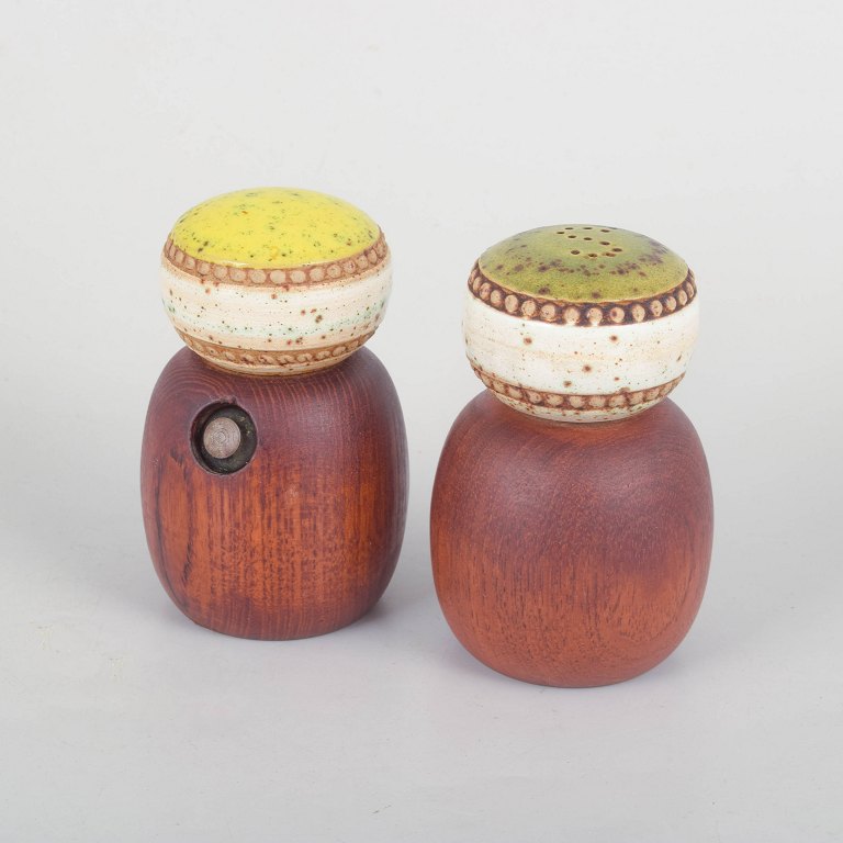 Denby and Digsmed, set of salt and pepper shakers.