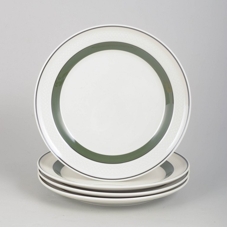 Olle Alberius for Rörstrand, set of four "Taffel" plates.
