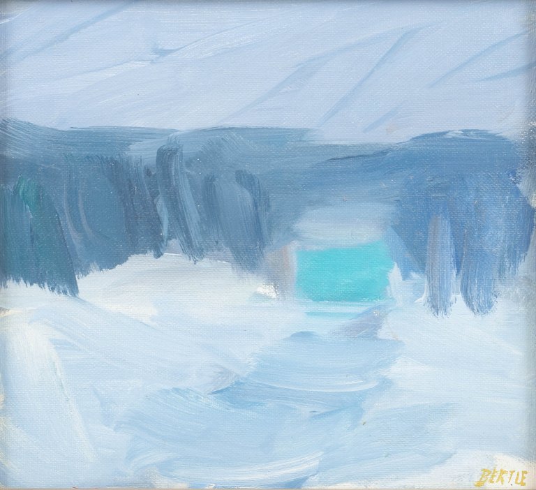 Lars Bertle, abstract composition, Swedish modernist.