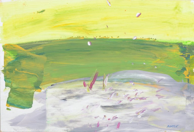 Lars Bertle, abstract composition, Swedish modernist.