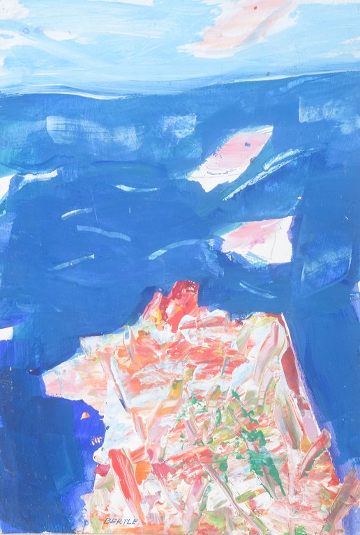 Lars Bertle, abstract composition, Swedish modernist.
