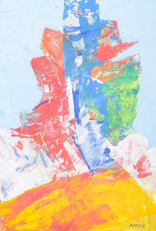 Lars Bertle, abstract composition, Swedish modernist.