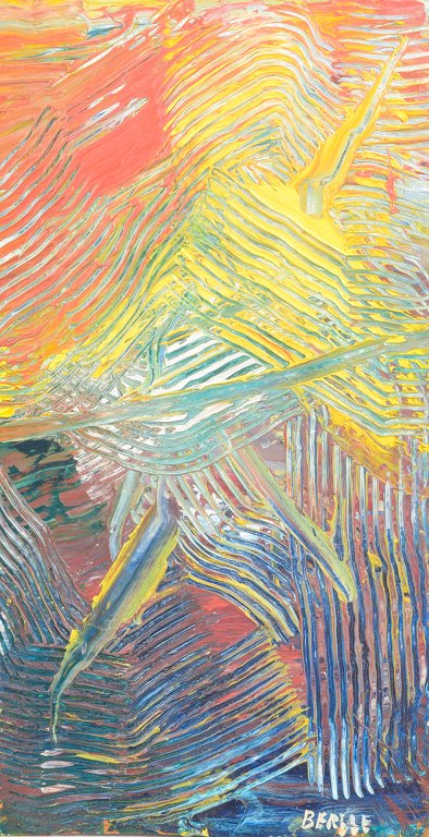 Lars Bertle, abstract composition, Swedish modernist.